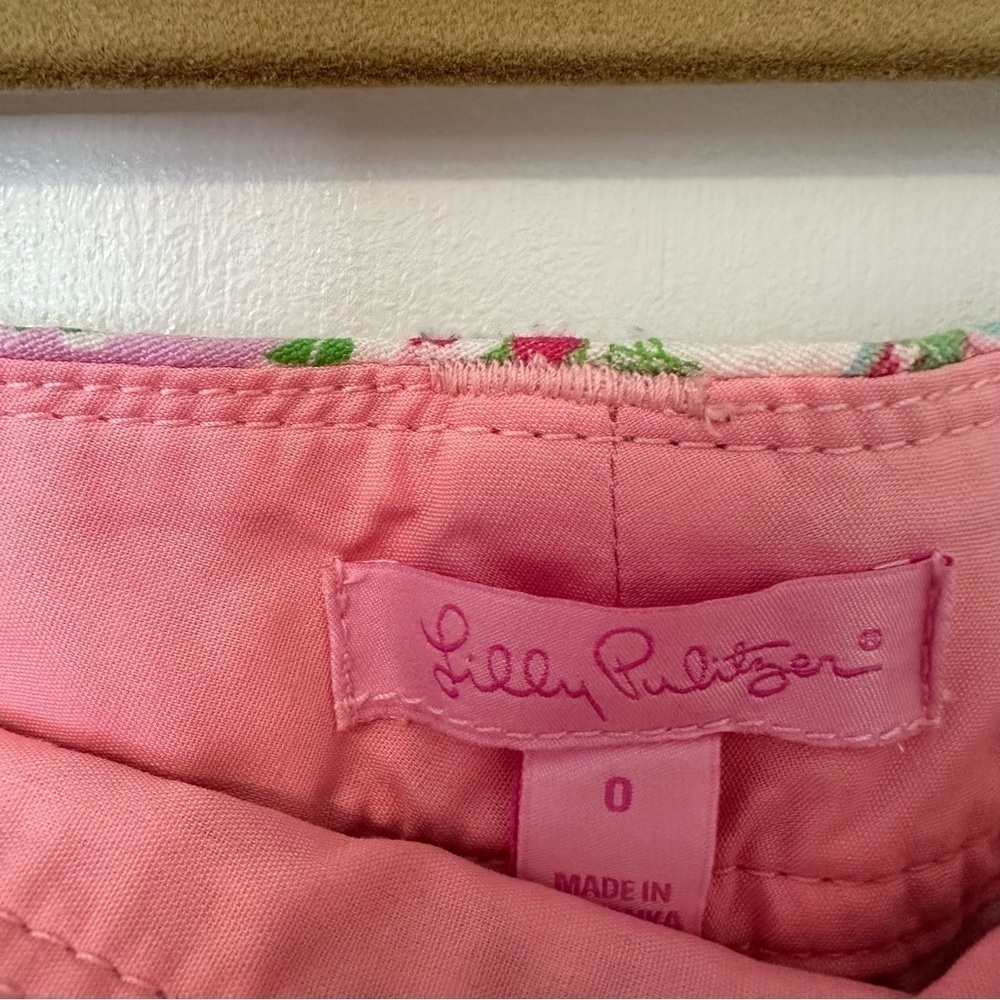 Lilly Pulitzer State Of Mind Patchwork Shorts Womens 0 - Picture 3 of 10